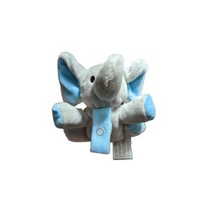 Le Bebe Plush Pacifier Holder NEW BPA FREE Comfort & Soothe Toy ELEPHANT Stuffy